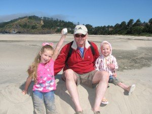 At the beach in Newport, OR